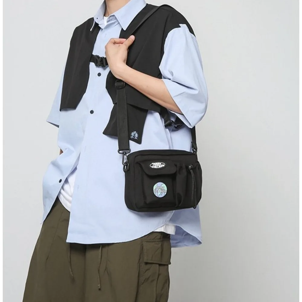 2024 New Crossbody Men's Trendy Brand Women's Single Shoulder Lightweight Emblem Backpack Instagram Mobile Small Square_voghion.com