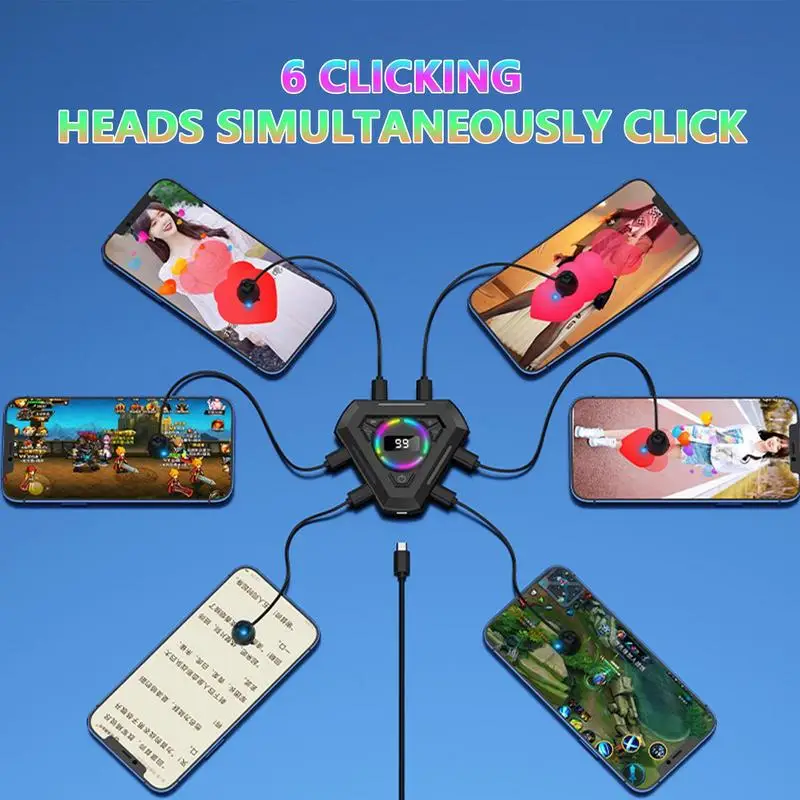 Auto Clicker For Phone USB Device Screen Auto Clicker Simulated Finger Clicking Suitable For Games Live Broadcasts Reward Tasks