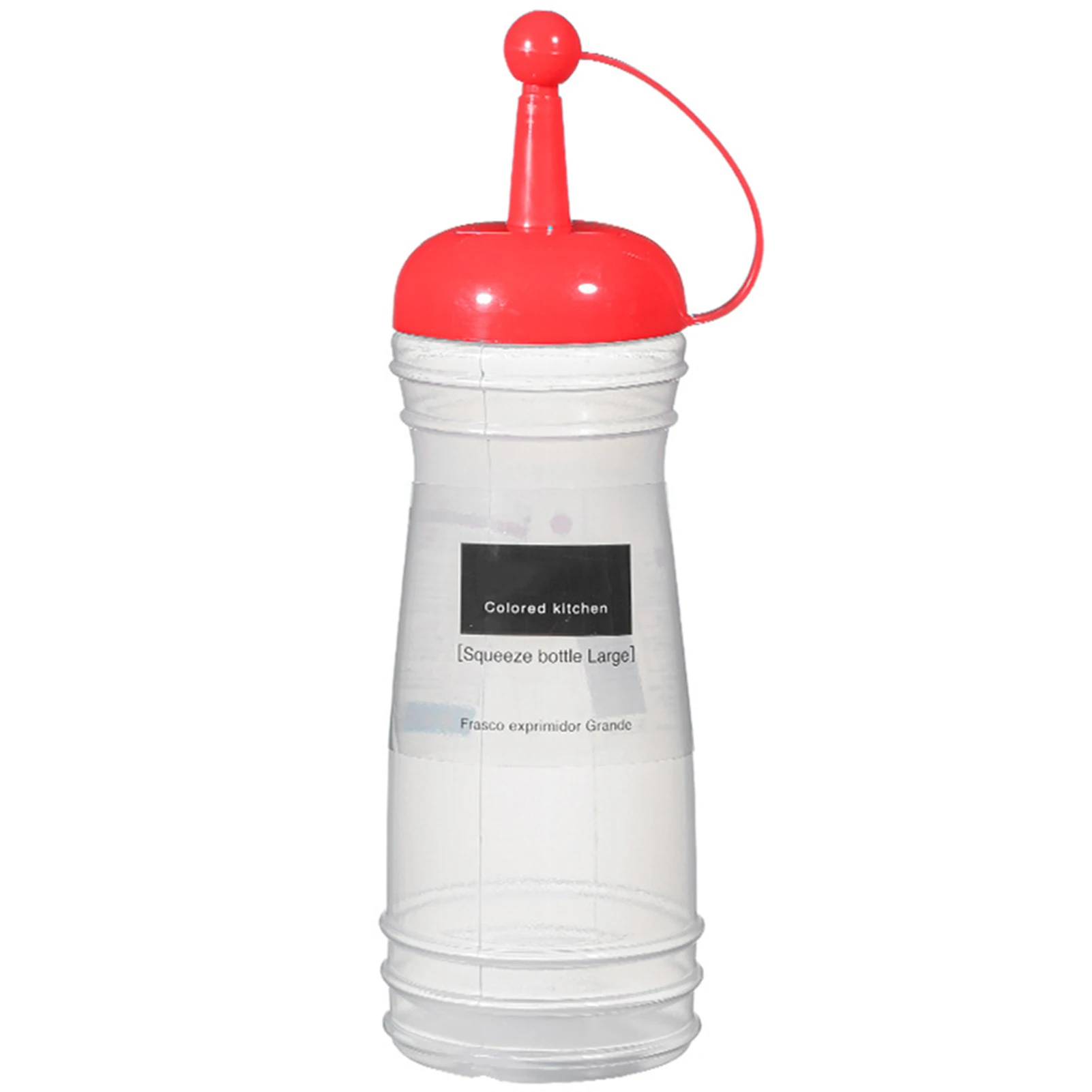Sauce Bottle With Dustproof Caps PP Squeeze Bottle Olive Oil Ketchup Dispenser