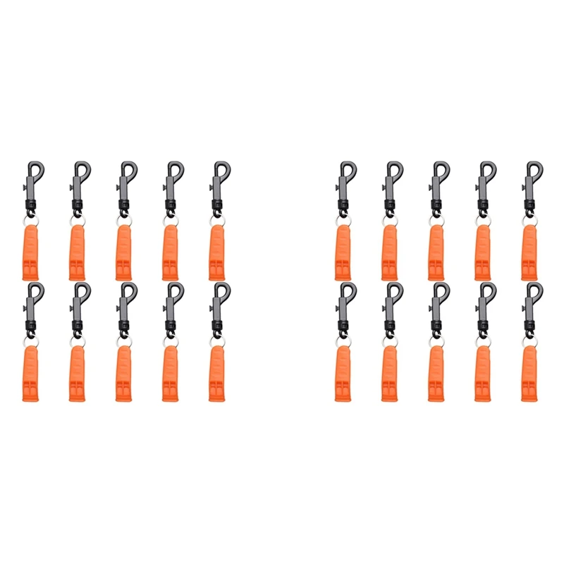 

Топ!-20 шт. свисток для выживания с зажимом для Каяка Дайвинг спасение аварийная безопасность свисток сигнальное устройство уличные многофункциональные инструменты