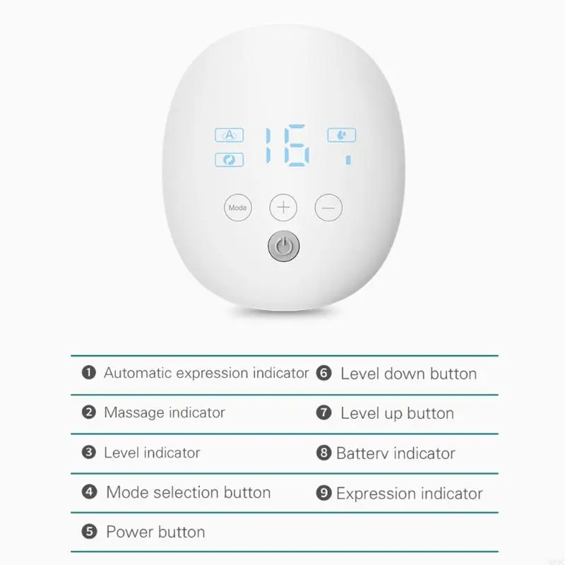 M89C Electric Breast Double Silent Wearable Automatic Milker USB Rechargable Hands-Free Portable Baby Milk Extractor