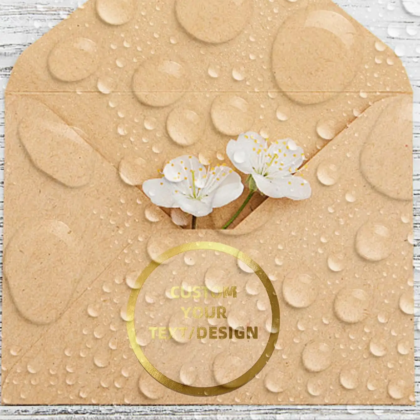 Custom Round Stickers with Personalized Text & Image for Craft Enthusiasts, Diary Decoration & Album Labels
