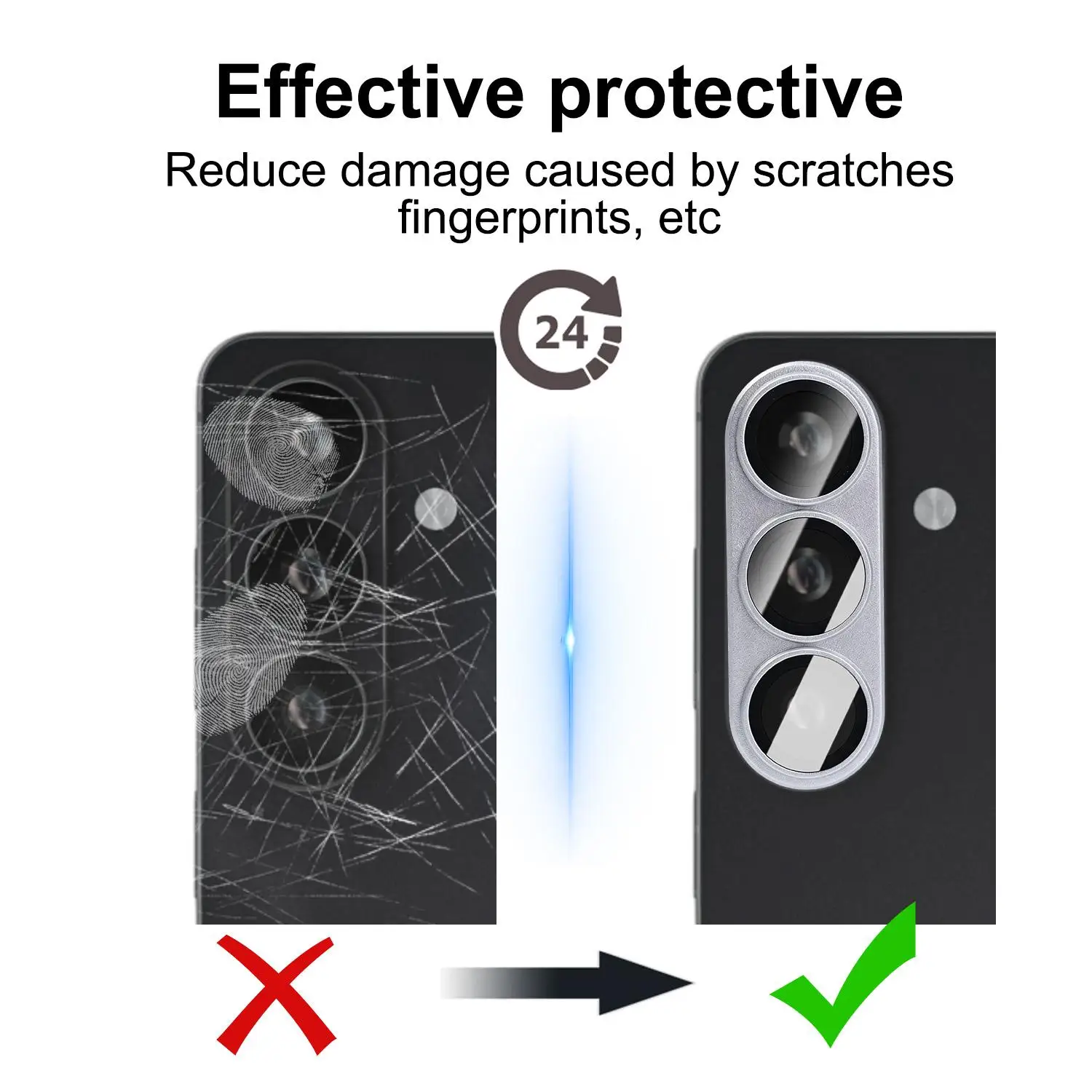 Premium Back Camera Protector - PMMA Hardness Lens Cover with Adhesive Films