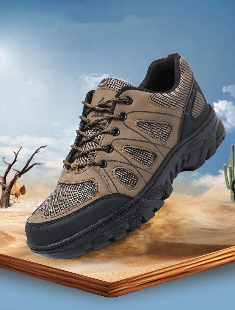 Description Picture 2 of itemOulylan Men's Hiking Shoes Outdoor Shoes Wear-resistant Men Trekking Walking Hunting = Sneakers Comfortable Running Shoes