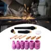 16Pcs TIG Welding Consumables 1/8in 3.2mm and Collet Kit Copper Clamp for 9 20 1