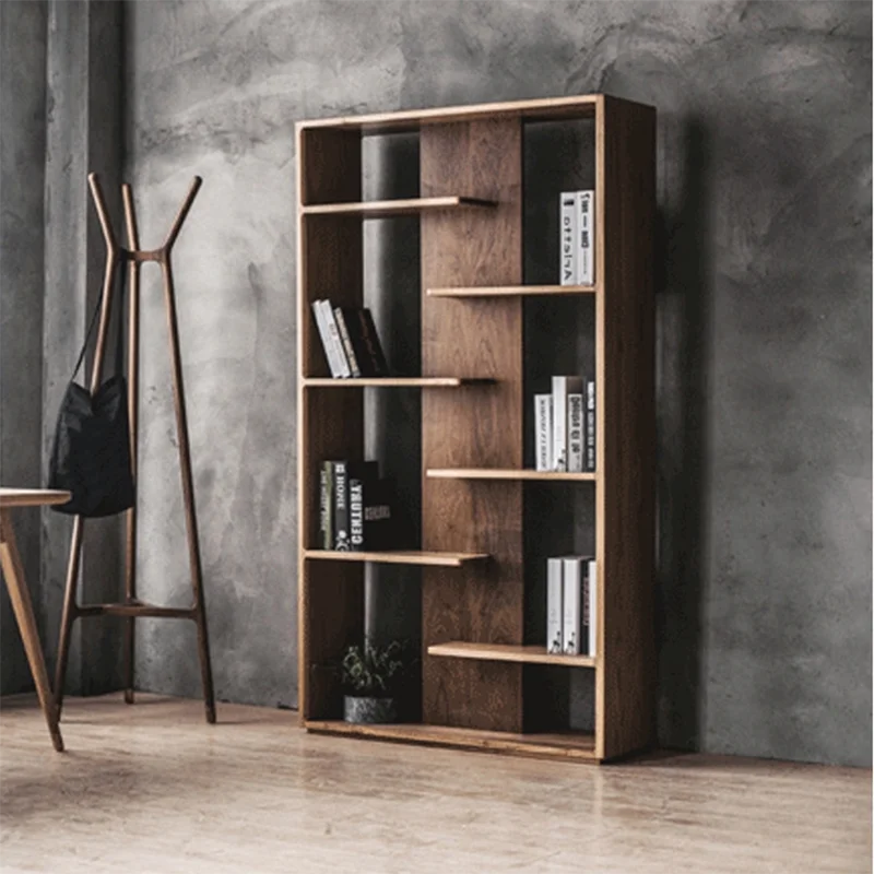 

Старший дизайн Bookrack, полка из массива дерева, многослойные украшения для дома, книжная полка, домашняя мебель LVBK