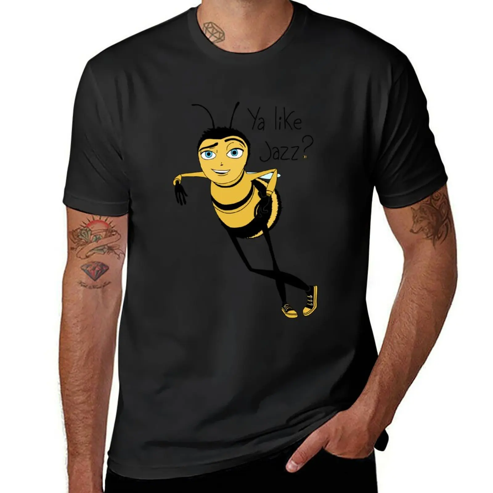 

Bee movie ya like jazz T-Shirt cute clothes funnys quick drying summer clothes T-shirts for men cotton