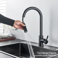 Pull Out Sensor Black Kitchen Faucet Sensitive Touch Control Faucet Mixer For Kitchen Touch Sensor Kitchen Mixer Tap 2