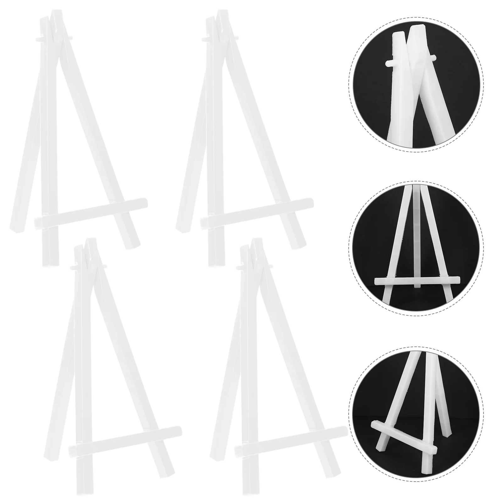 

Wood Mini Easel Frame Triangle Wedding Table Number Card Stand Photo Display Holder Kids Painting Craft Artist Supplies