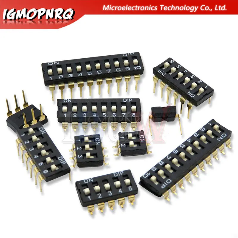 10PCS Blue Slide-Type Toggle Switch Module