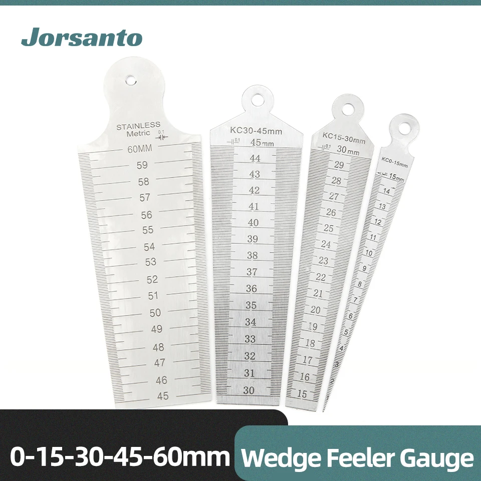 Wedge Feeler Gauge Taper Gauge Conical Gaugs For Measurement Valve Thickness Measuring Probes For Gap Thickness Meter Tool