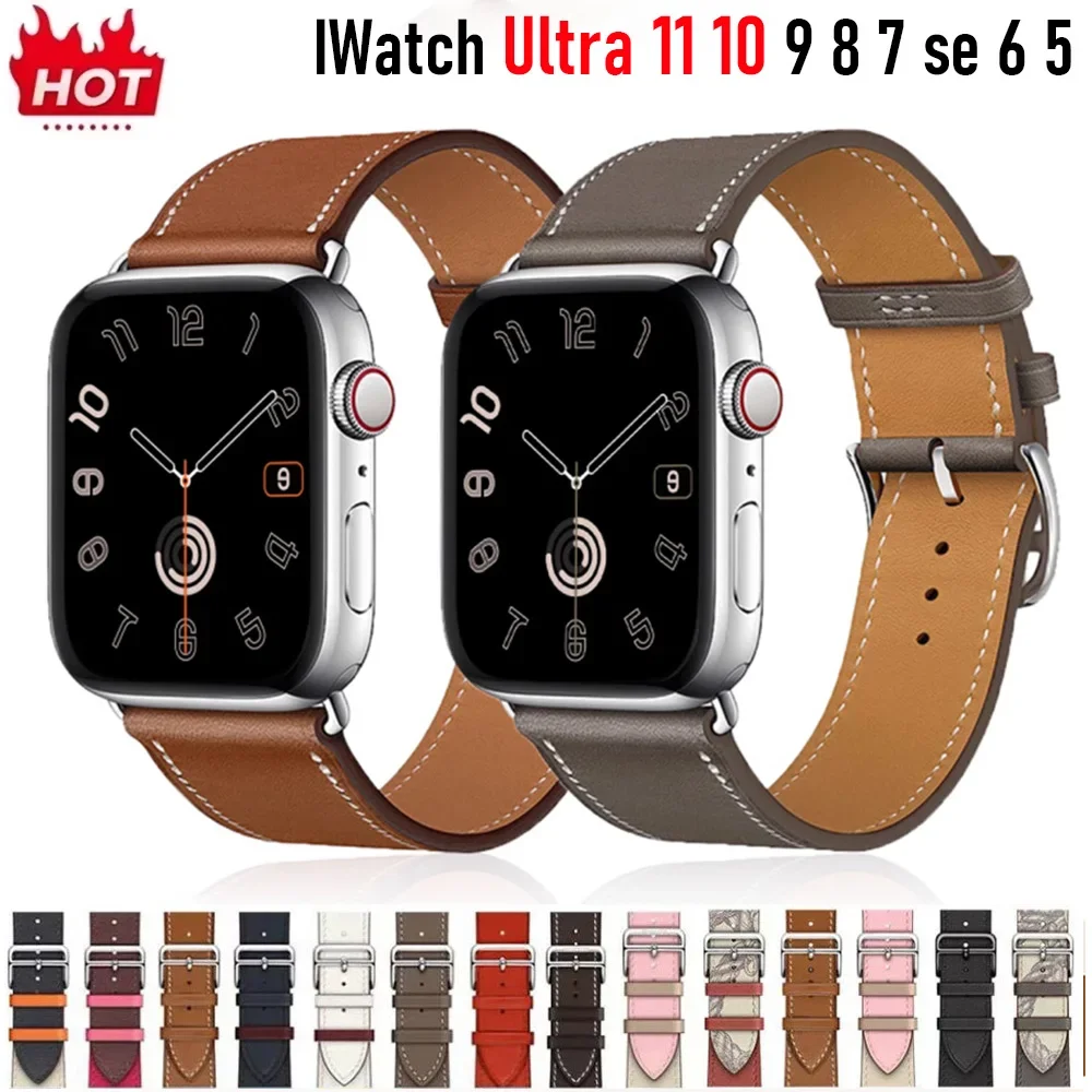 Premium Sport Leather Watch Straps - Versatile and Stylish Design