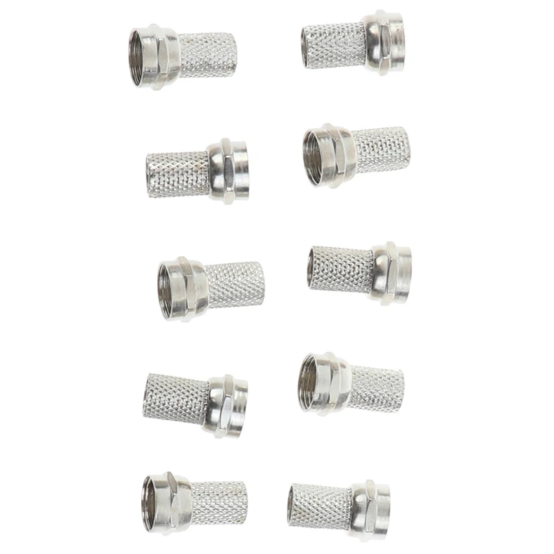 F connector 10Pcs for RG6 satellite TV antenna coax cable