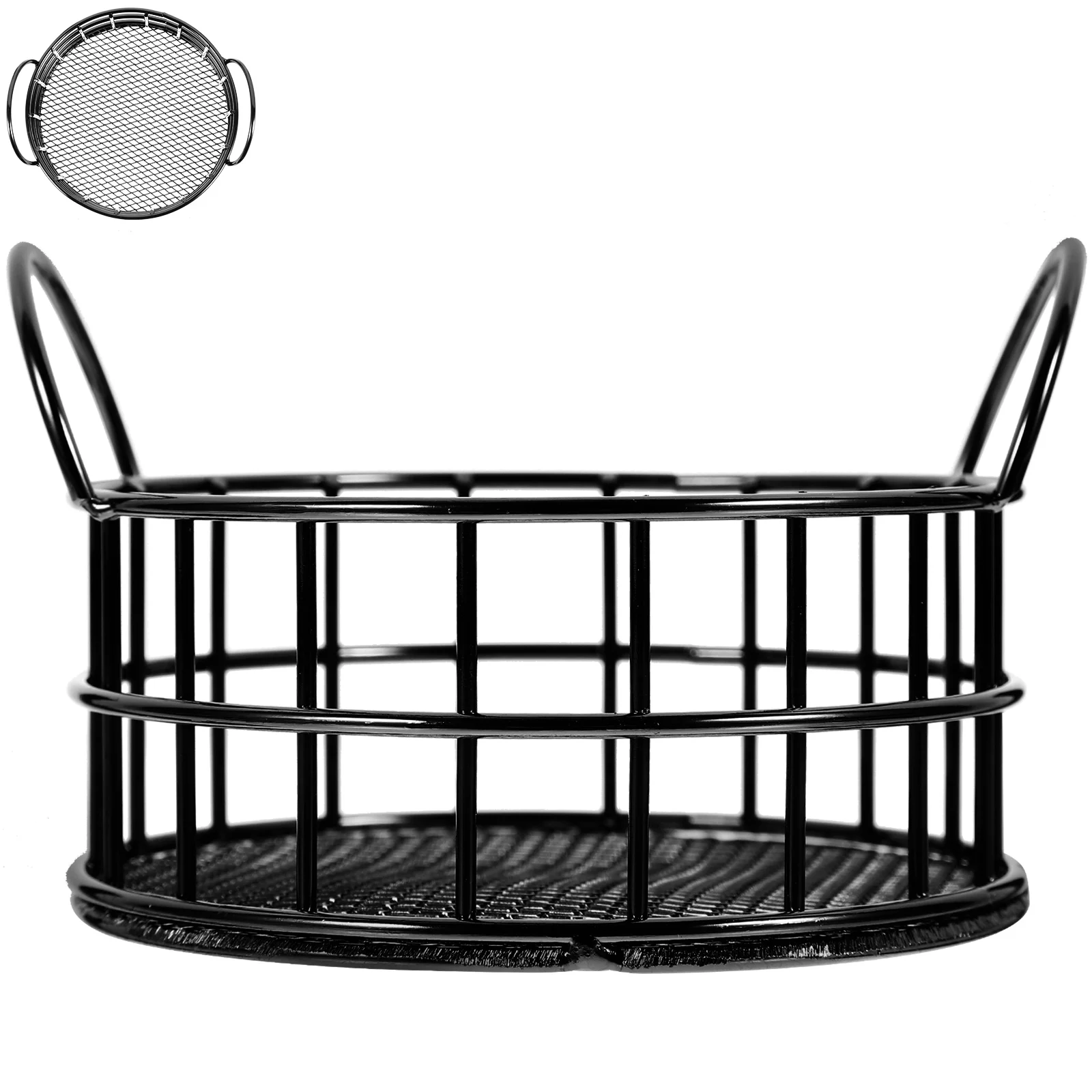 

Round Storage Basket Desk Box Snack Desktop Lipstick Organizing Office Organizer