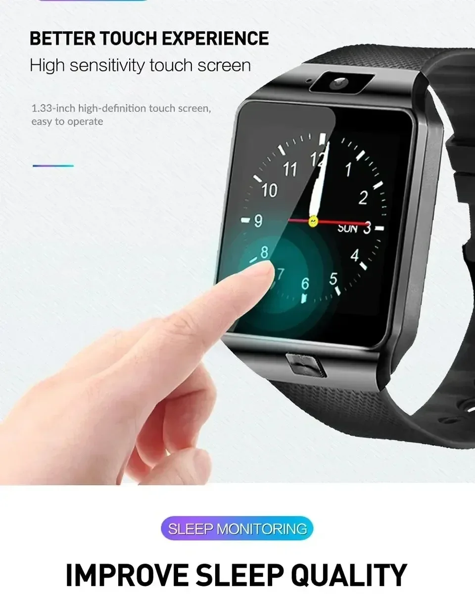 A Finger Pointing At A Smart Watch