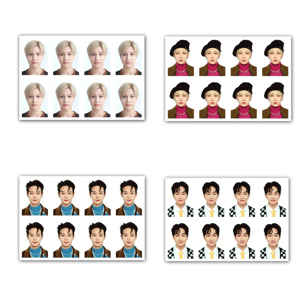 Kpop SHINee My SHINee World One Inch ID фото ключ Minho белый фон HD фотобумага паспорт Taemin Onew коллекция