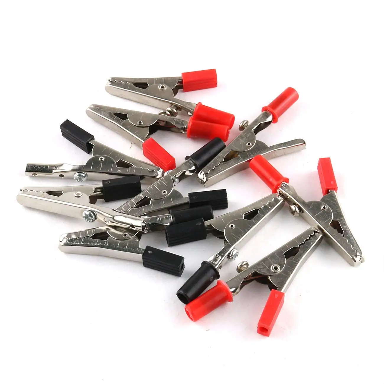Metal Alligator Clips 10 pcs 50mm Test Clips Electronic Product Test Clips With Screws And Solder Ports Electrician Wire