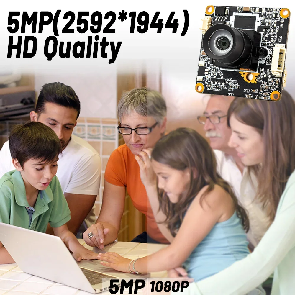 RTMP IP Camera Module 5MP 30FPS IMX335 CMOS With No Distortion Lens Provide SDK