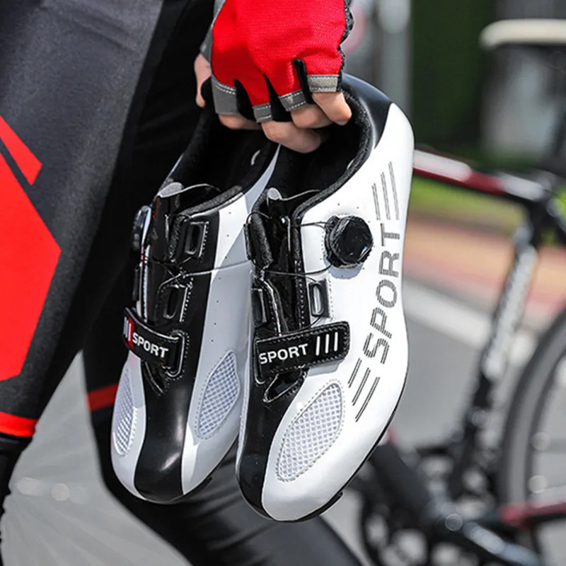 Chaussures De Cyclisme VTT Homme - Solide, Léger Et Respirant - Noir - Sport