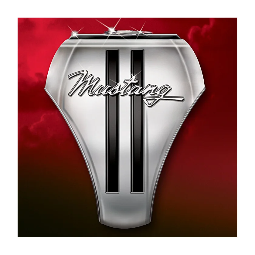 The new American Ford sports car Mustang car logo ring Europe and the United States fashion ring for men