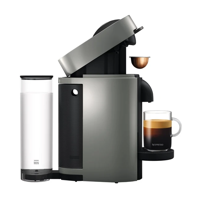 Nespresso Vertuo Coffee & Espresso Machine with Aeroccino Milk Frother, Grey