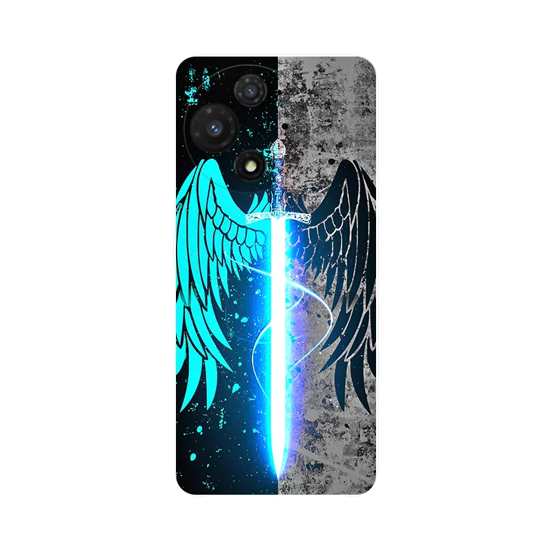 Black TPU Soft Silicone Cute Cat Phone Protective Back Cover Case