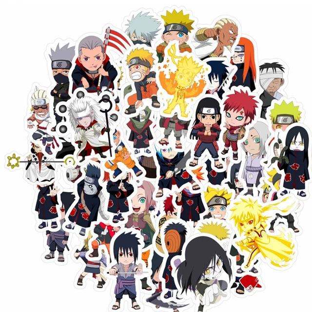 100Pcs Naruto Stickers Uzumaki Naruto Kakashi Uchiha Sasuke Itachi