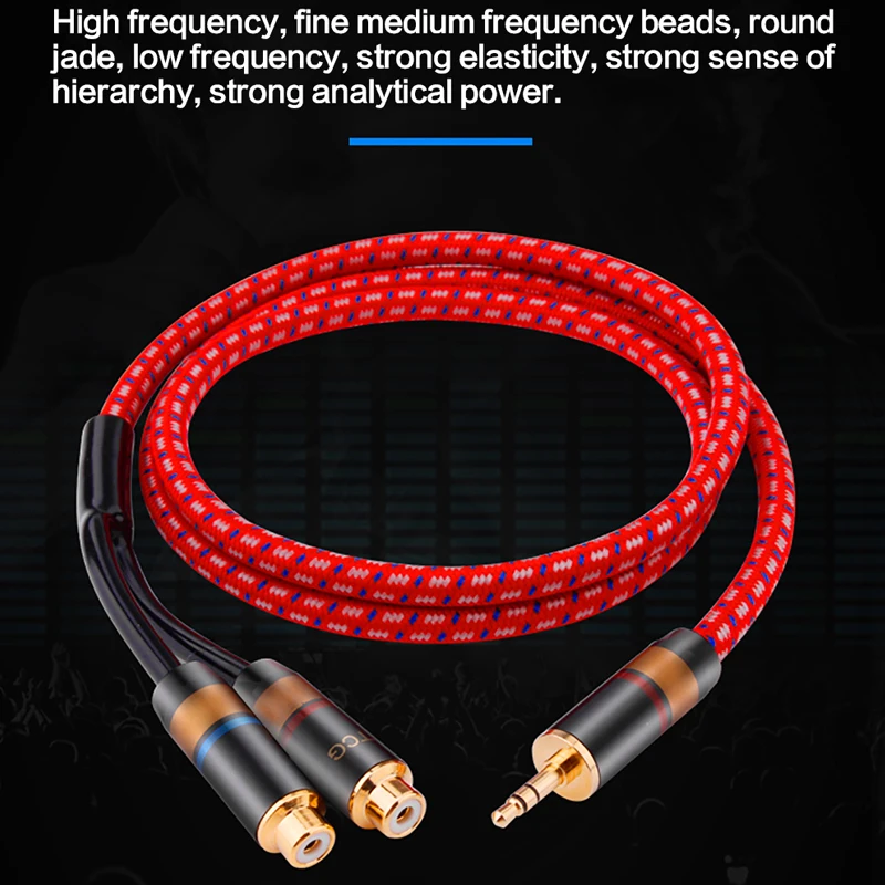 YYTCG-3.5mm  2RCA   ׷ AUX  ̺, Y ,  MP3 º ǻ Ŀ 3.5 RCA  ̺