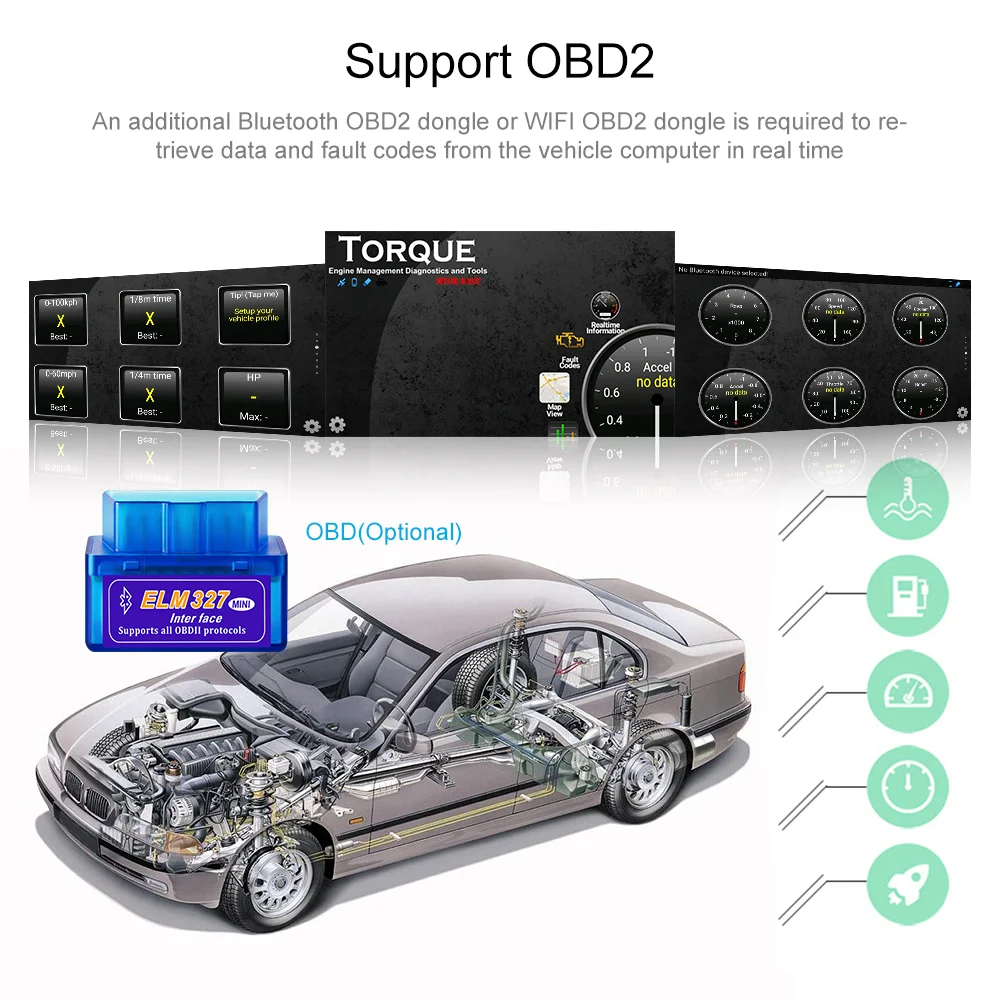 Podofo 1din Car Radio CarPlay GPS Navigation IPS Retractable Screen 1 Din Android 11 Multimedia Player Universal Audio Video Car Multimedia Player Car Radio Car Radio Player