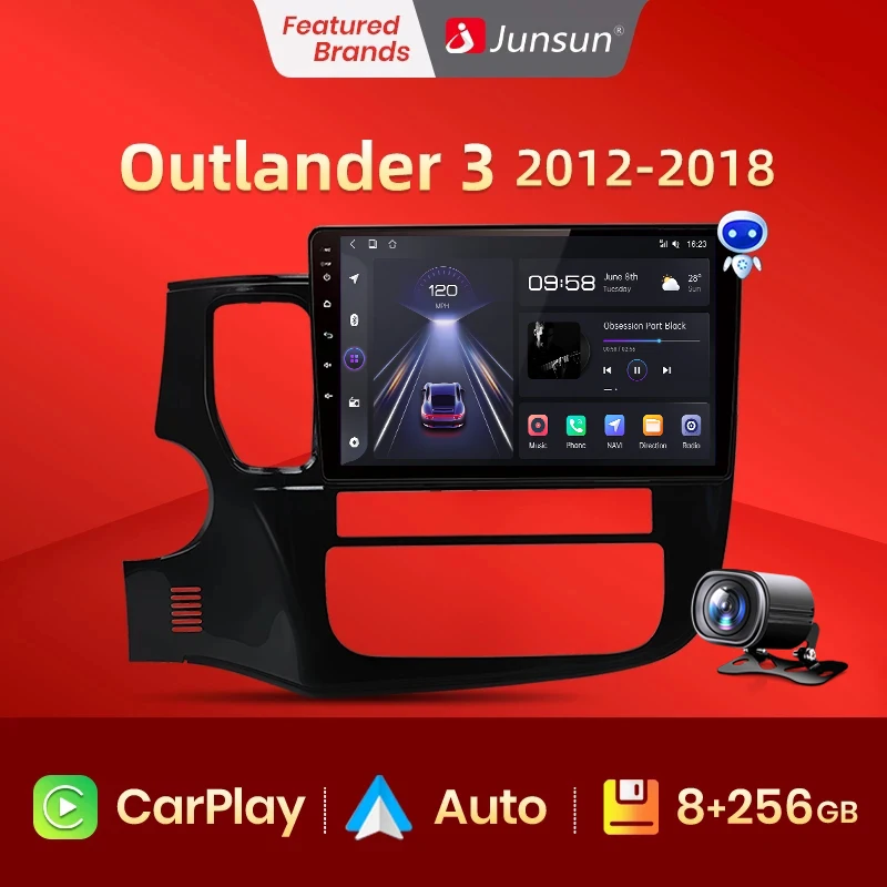 Junsun V1pro AI Voice Android Radio samochodowe dla Mitsubishi
