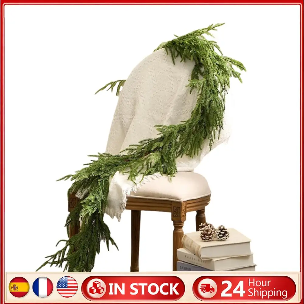 Artificial Norfolk Pine Christmas Garland PE Greenery