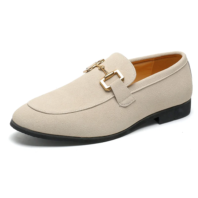 High End Brand Men's Suede Shoes Soft Soled Men's Driving Shoes Business Casual Shoes British Style Men's Loafers Summer