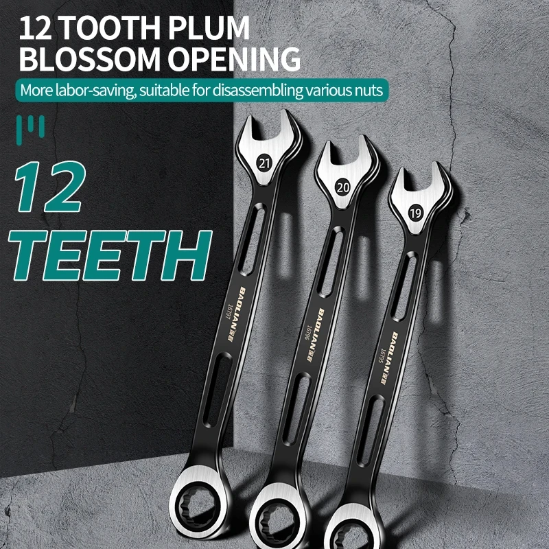 Metric Dual-Purpose Combination Wrench – Anti-Slip, Labor-Saving Design