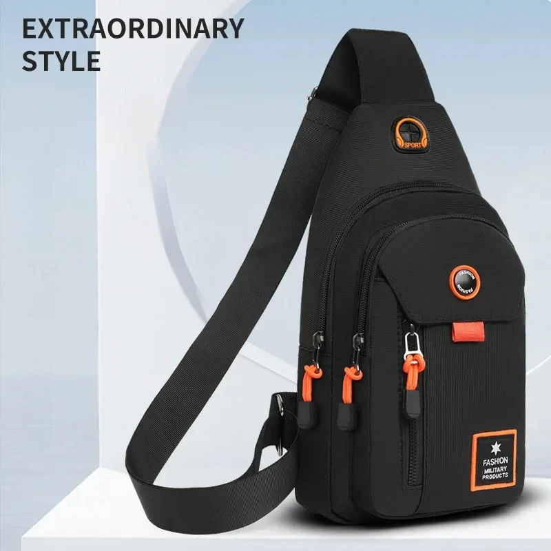 

Fashion Convenient Single Shoulder Crossbody Phone Bag Casual Multifunctional Waterproof Nylon Chest Bag Luxury Waist Packs