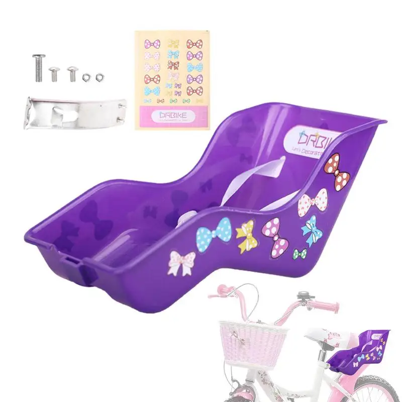 

Doll Bike Seat Holder Girls Bike Doll Bike Seat Reusable Bike Attachment Accessory Girl Bike Doll Seat For Girls Bicycle