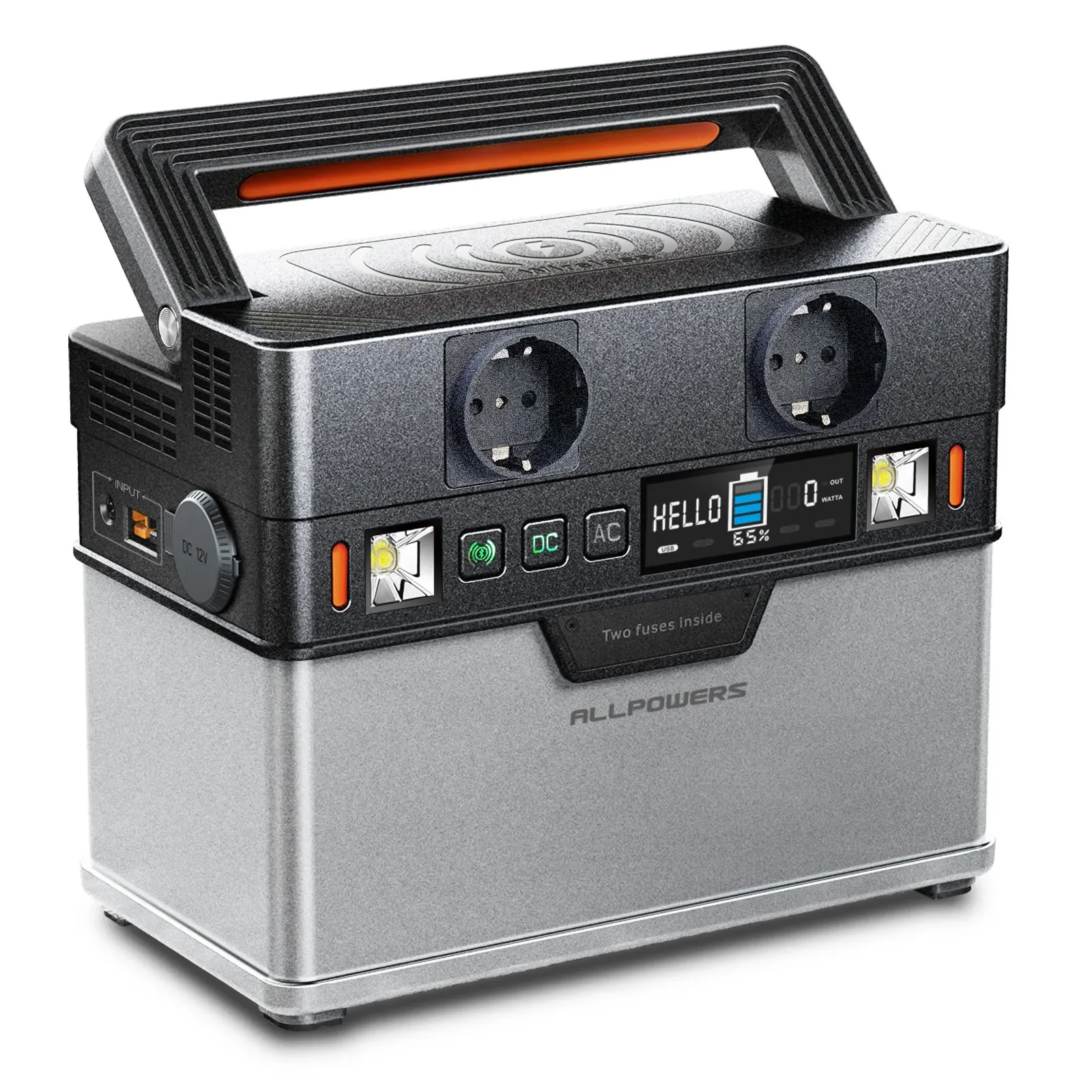 Generatore Portatile 288Wh / 78000Mah Alimentatore Di Emergenza Powerstation Con Inverter Dc Ac, Campeggio Con Uscita Wireless