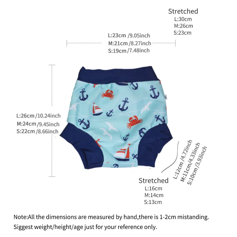 Waterproof Diapers Cloth Diapers Swim Diaper Eezkoala Leakproof Swimming Diaper Newborn Baby High Waist Swim Nappies Washable Sunproof Baby Swimwear Cloth Diapers