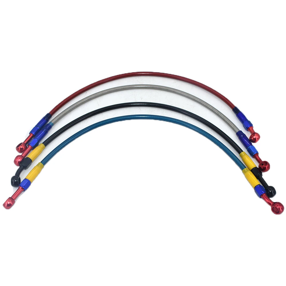 JFG RACING Red 500mm 2000mm Motorcycle Hydraulic Reinforced Brake