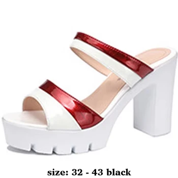 High quality summer leather sandals for women 10cm high heel color block new 2026 32 33 34 open toe elegant shoe black white