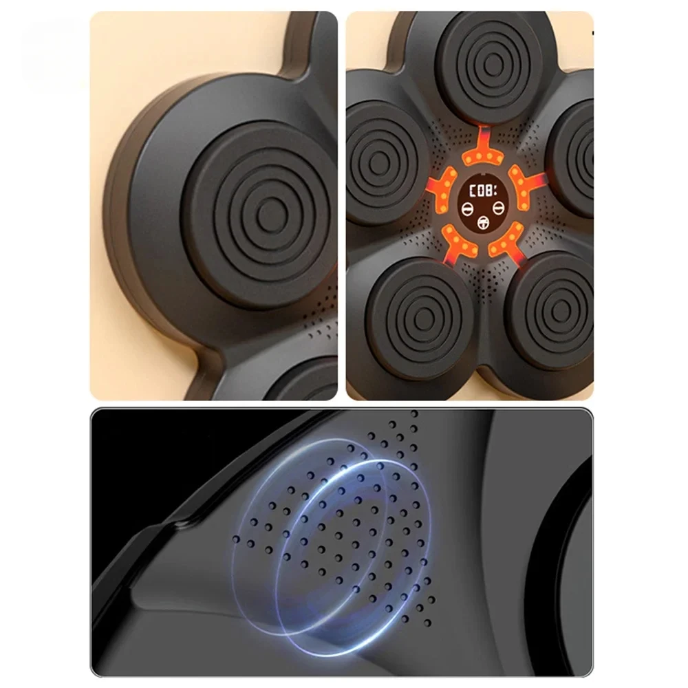 High Quality Smart Fun Focus Agility Wall Target Boxing Mma Training Digital Music Light Boxing Machine
