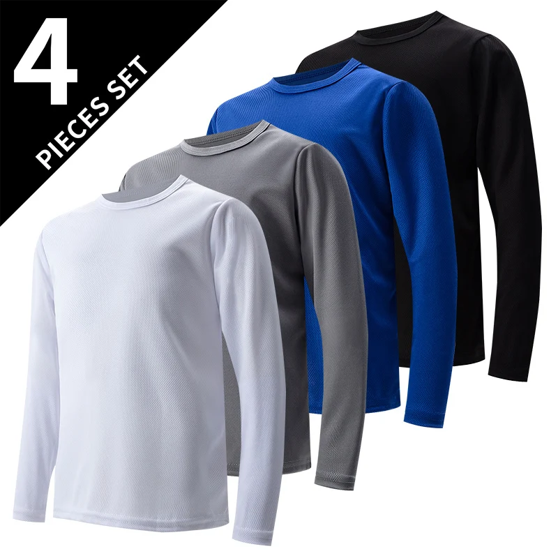 1/4 حزمة الأطفال بلون الرياضة التجفيف السريع طويلة...