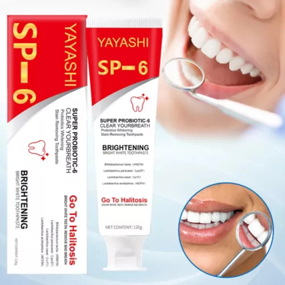 Ultra Whitening Toothpaste Brightening Oral Probiotic Pasta Dental Fresh Breath Toothpaste for Stain Removal