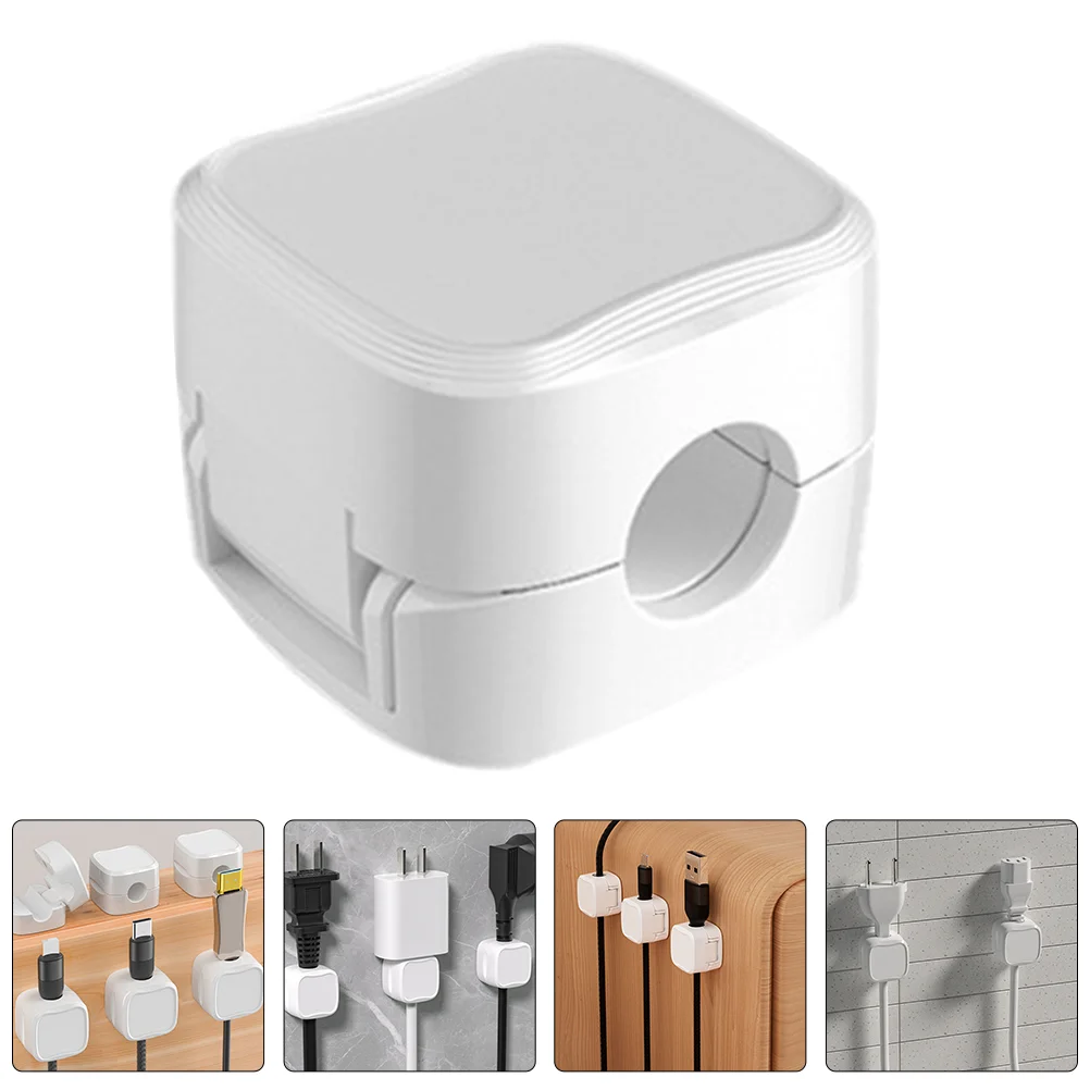 

6Pcs Charging Cable Management Holder Cord Organizer Cord Holder Cable Clip Magnetic Cord Holder