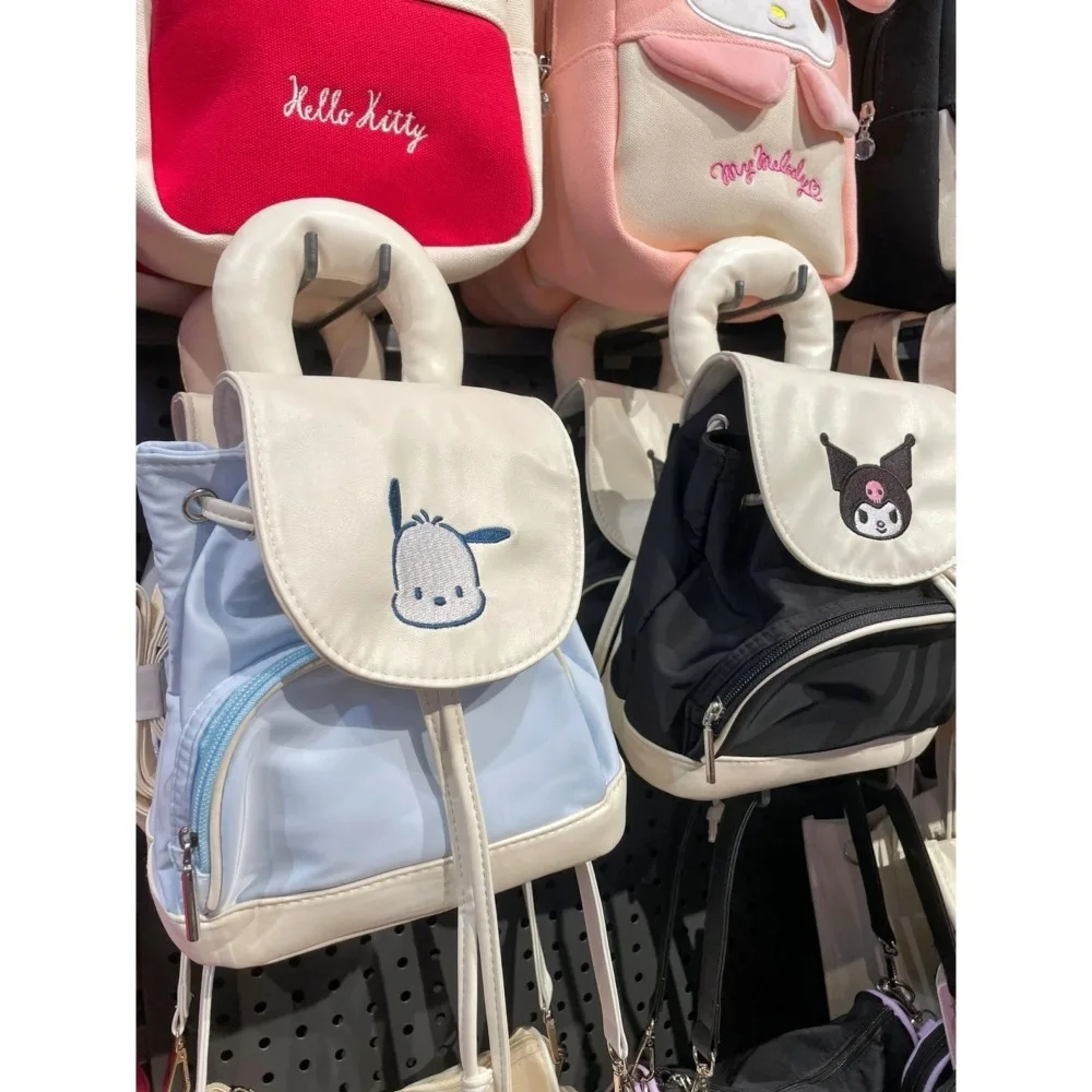 

Sweet Kawaii Sanrio Anime Kuromi Ins Y2k Backpack Cute Cartoon Fashion Pochacco Student Storage Bag Lovely Birthday for Kids