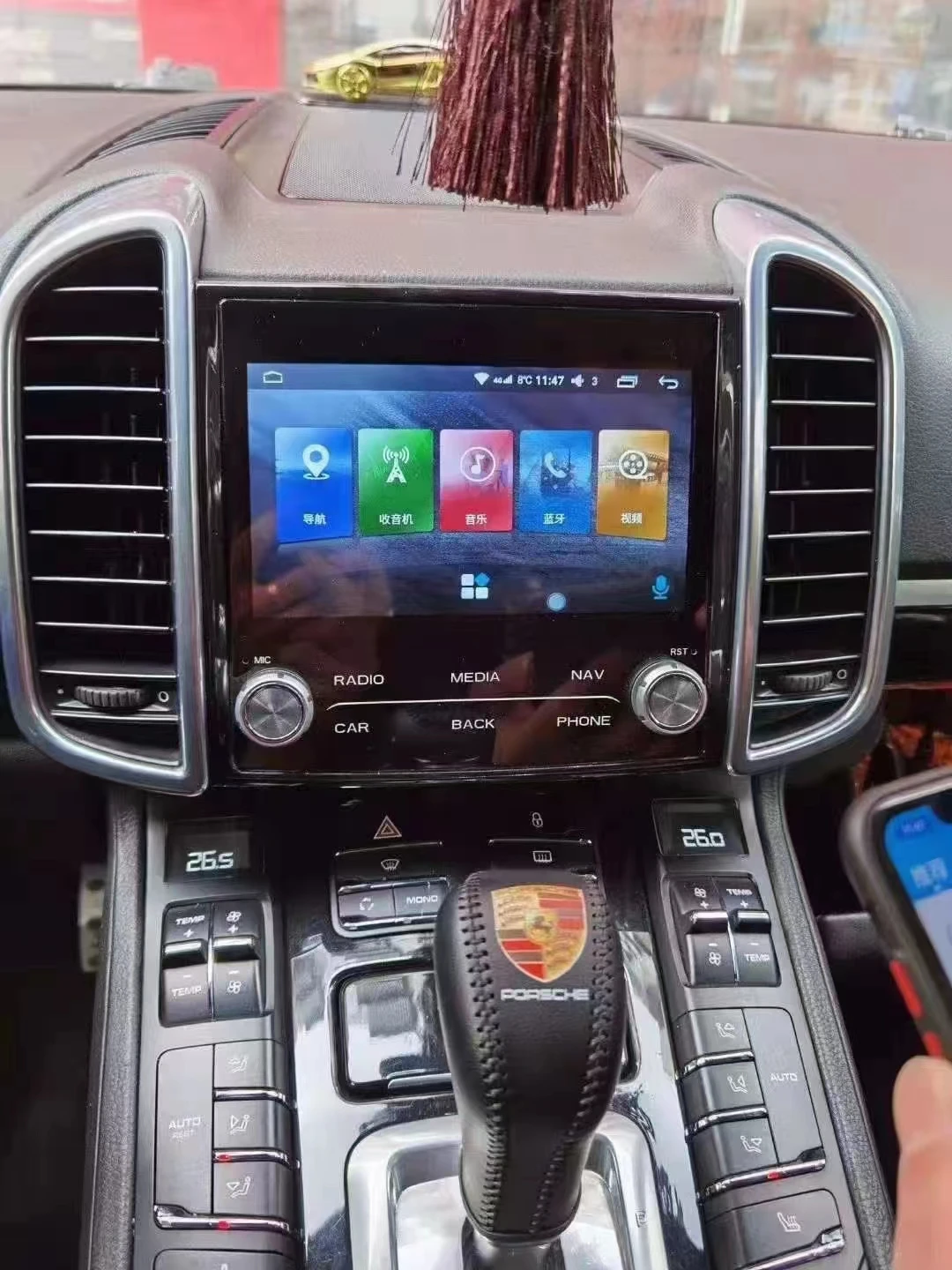 2 Din Android 13 Per Porsche Cayman/Macan/911/Boxster/Panamera/Cayenne 2010-2017 Autoradio Wireless Carplay Multimedia Playe