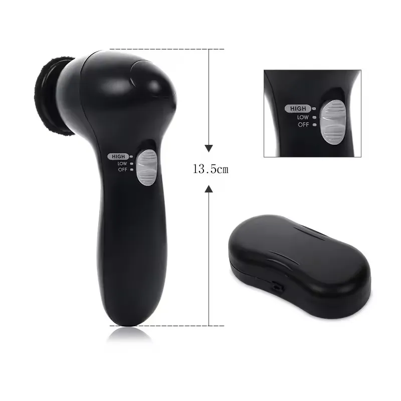 High Quality Portable 3-In-1 Electric Shoe Brush Sofa Car Seat Leather Shoes Cleaning And Maintenance Shine For Travel 4
