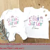 Personliazed Big Sister Little Sister Matching Shirts Custom Name Sisters T-shirt  Tee Baby Romper Hospital Coming Home Clothes 5