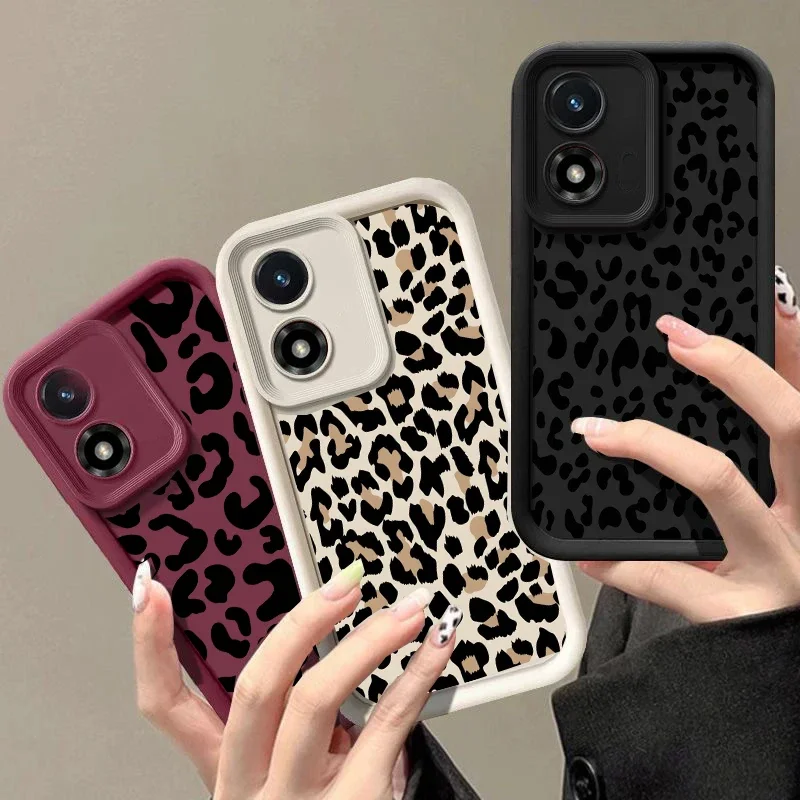 Retro Trendy Black Leopard Print Phone Case - Matte Cover
