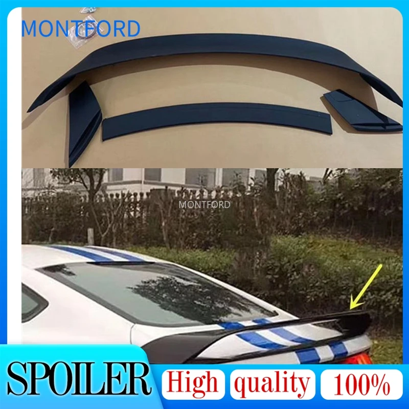 

For Ford Mustang ABS material Rear Trunk Spoiler Wing GT350 R style 2015 2016 2017 Auto Racing Car Styling Tail Lip Wing