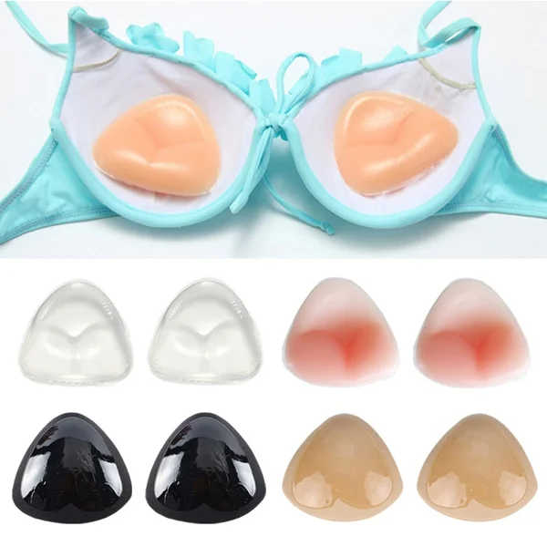 Silicone Sutiã Inserções Peito Pads Sticky Push-up Pads Mulheres